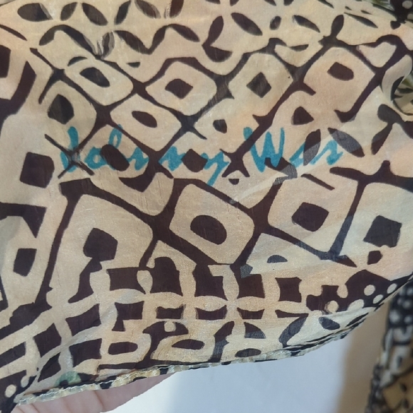 Johnny Was Multicolor Patterned Scarf - Picture 2 of 3